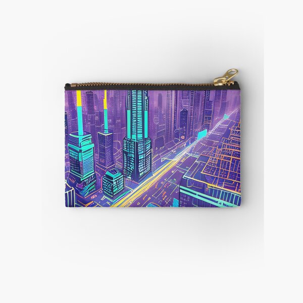 Item preview, Futuristic Cityscape: Seamless Blend of Digital Realities and Glitch Art designed and sold by Akira Miyamoto.
