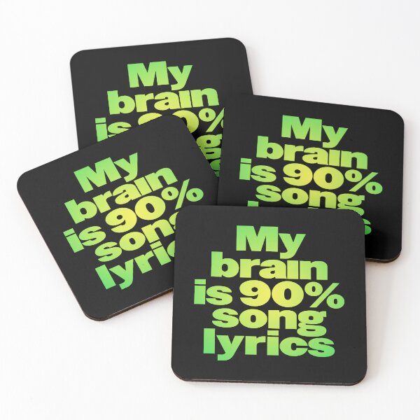 Item preview, My brain is 90% song lyrics v.4 designed and sold by x1brett.