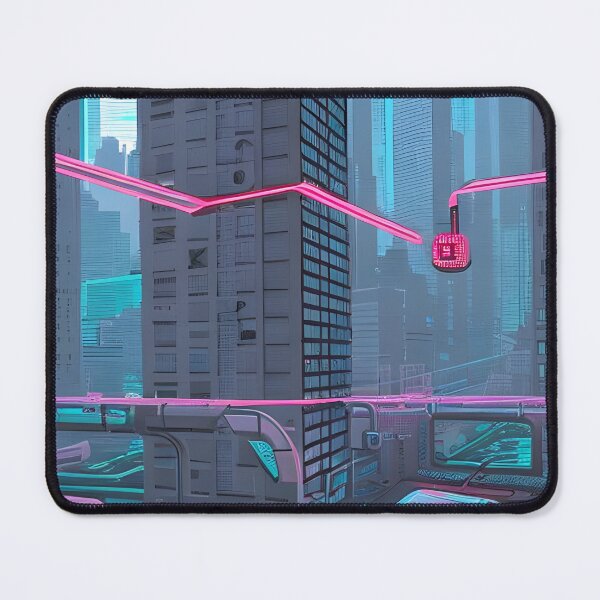 Item preview, Futuristic Cityscape: Seamless Blend of Digital Realities and Glitch Art designed and sold by Akira Miyamoto.