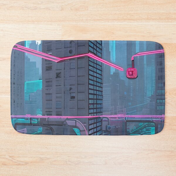 Item preview, Futuristic Cityscape: Seamless Blend of Digital Realities and Glitch Art designed and sold by Akira Miyamoto.