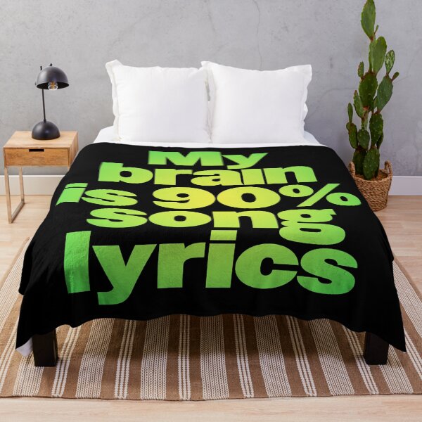 Item preview, My brain is 90% song lyrics v.4 designed and sold by x1brett.