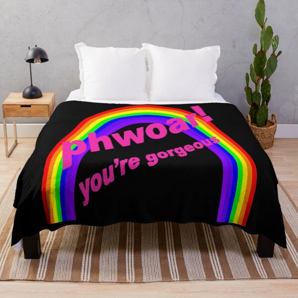 Item preview, Phwoar! You're Gorgeous And Gay LGBTQIA Fun Text designed and sold by taiche.