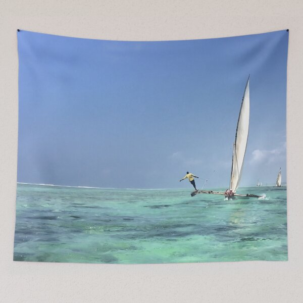 Item preview, Single Dhow Sailing Under Full Sail: A Celebration of the Power of Nature and the Human Spirit  designed and sold by Oh Halo Berry.
