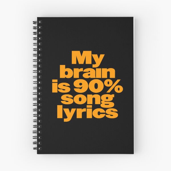 Item preview, My brain is 90% song lyrics v.6 designed and sold by x1brett.