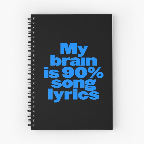 Item preview, My brain is 90% song lyrics v.7 designed and sold by x1brett.