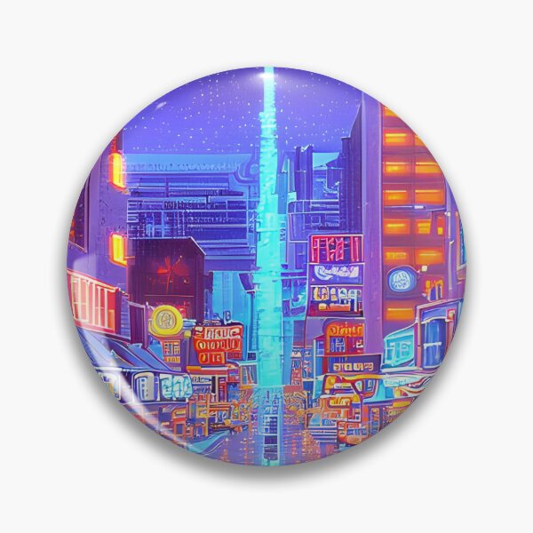 Item preview, Futuristic Cityscape: Seamless Blend of Digital Realities and Glitch Art designed and sold by Akira Miyamoto.