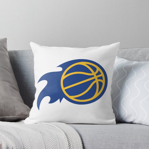 Item preview, Basketball with flames blue yellow designed and sold by Tarroi.