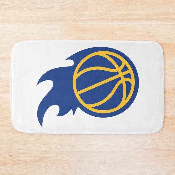 Item preview, Basketball with flames blue yellow designed and sold by Tarroi.