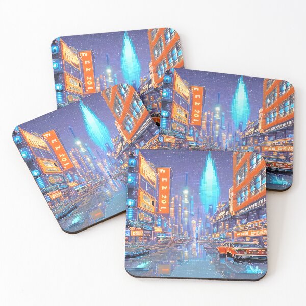 Item preview, Futuristic Cityscape: Seamless Blend of Digital Realities and Glitch Art designed and sold by Akira Miyamoto.