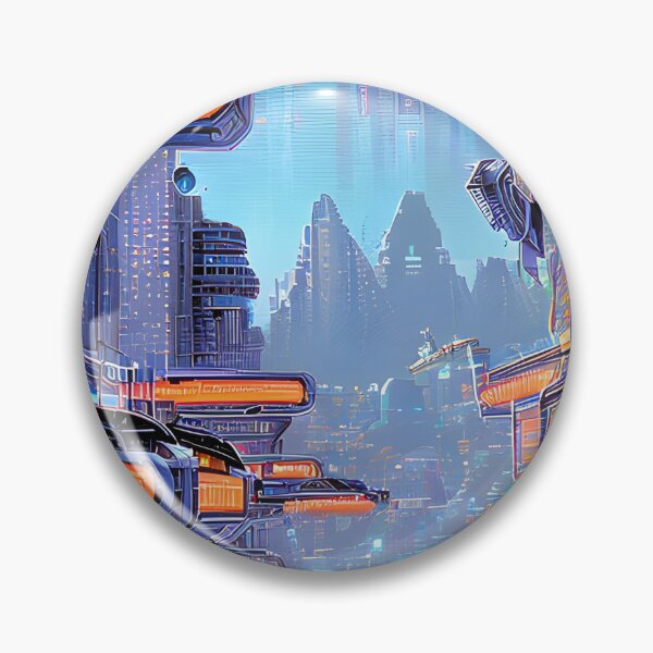 Item preview, Futuristic Cityscape: Seamless Blend of Digital Realities and Glitch Art designed and sold by Akira Miyamoto.