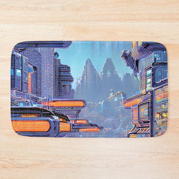 Item preview, Futuristic Cityscape: Seamless Blend of Digital Realities and Glitch Art designed and sold by Akira Miyamoto.