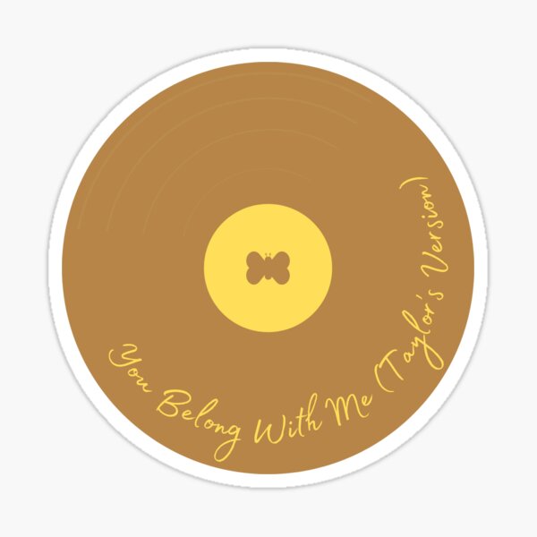 Taylor Swift Lyrics Text, you belong with me sticker transparent