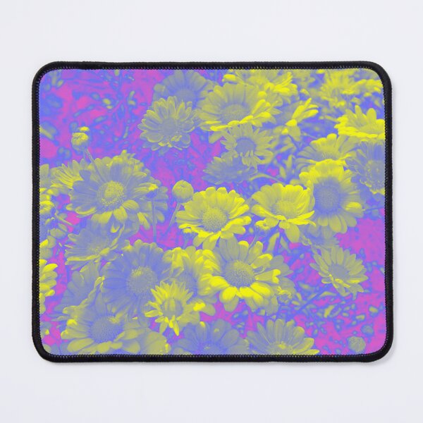 Item preview, Psychedelic Aesthetic Flowers - Daisies in Purple and Yellow designed and sold by Trish Dish.