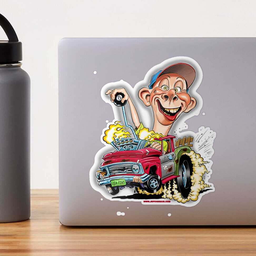 Jeff Dunham Bubba J Hot Rod Pick Up Truck Coffee Mug by Emrei