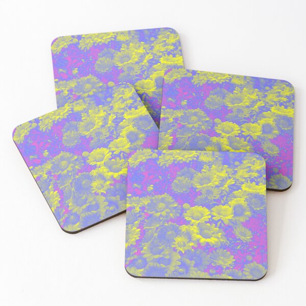 Item preview, Psychedelic Aesthetic Flowers - Daisies in Purple and Yellow designed and sold by Trish Dish.