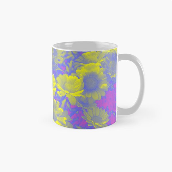 Item preview, Psychedelic Aesthetic Flowers - Daisies in Purple and Yellow designed and sold by Trish Dish.