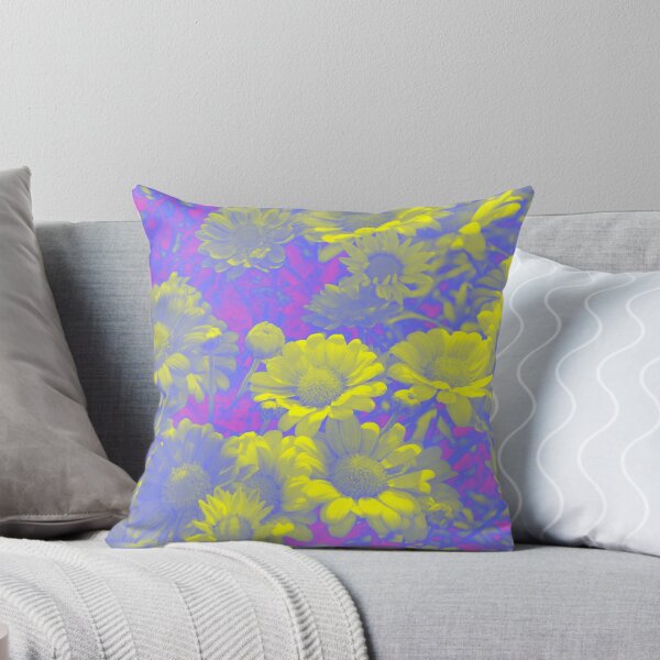 Item preview, Psychedelic Aesthetic Flowers - Daisies in Purple and Yellow designed and sold by Trish Dish.