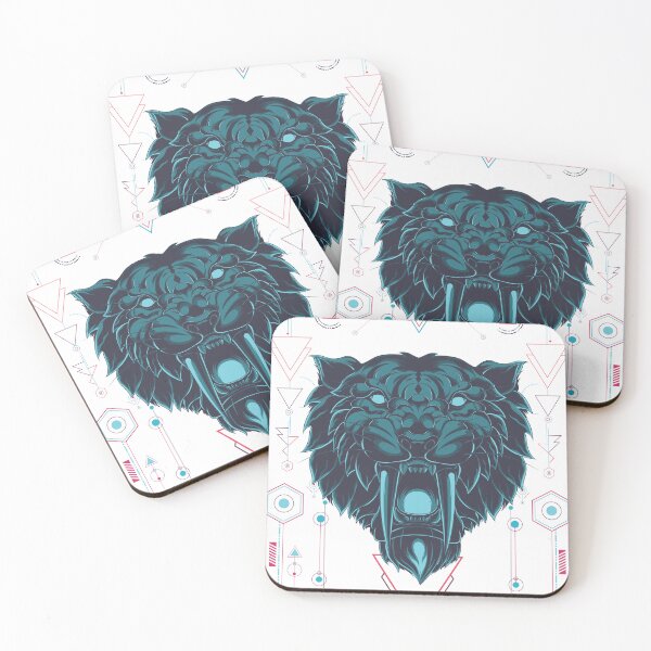 Item preview, savages animals tiger illustration design saber fangs mythological animals wild designed and sold by TYTOS-SHOP.