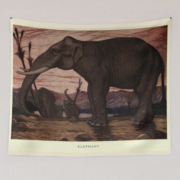 Item preview, Vintage Elephant Painting (1909)  designed and sold by BravuraMedia.