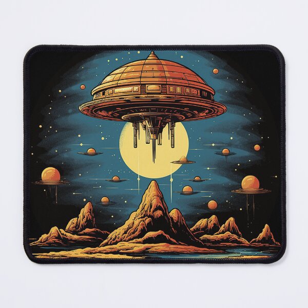 Item preview, Retro Alien Spaceship designed and sold by EdgarJake.