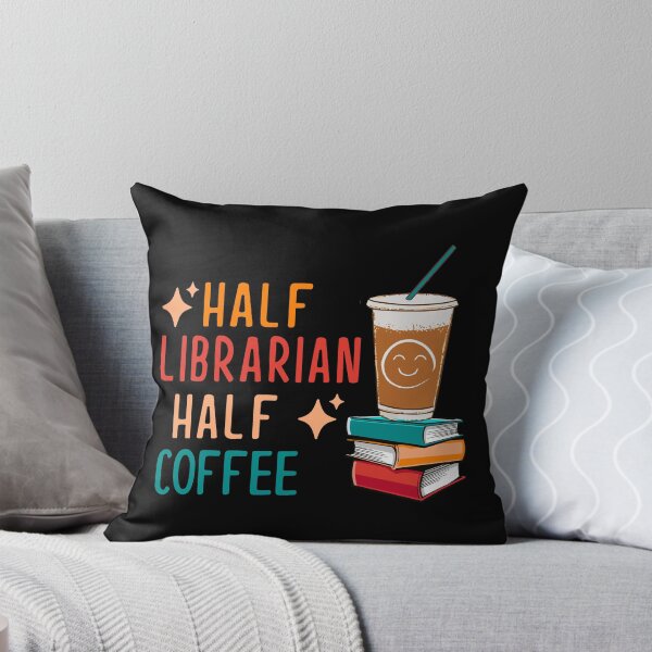 Item preview, Half Coffee Half Librarian Gifts Library Funny Librarian designed and sold by KsuAnn.