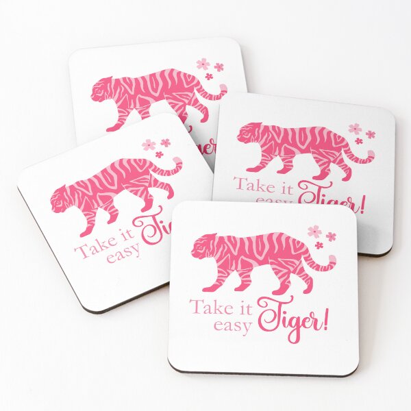 Item preview, Tiger hot pink take it easy designed and sold by ApricotBlossom.
