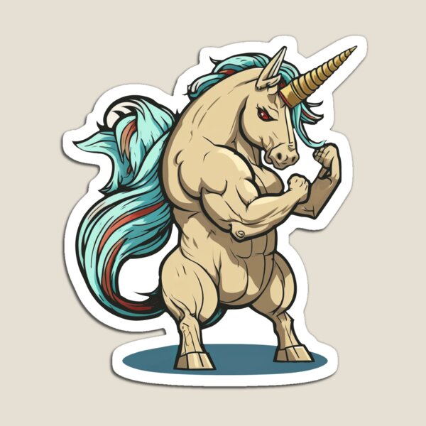 Artikelvorschau, Buff Swole Einhorn entworfen und verkauft von Inky-Spiration.