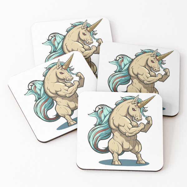 Item preview, Buff Swole unicorn designed and sold by Inky-Spiration.