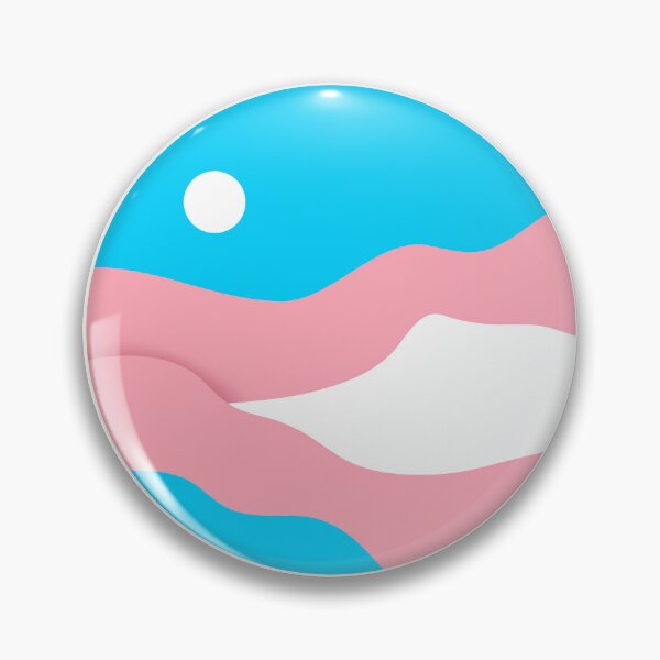 Item preview, Subtle trans flag landscape designed and sold by Allie Rockhill.