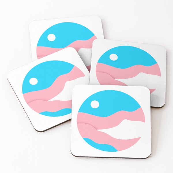 Item preview, Subtle trans flag landscape designed and sold by Allie Rockhill.