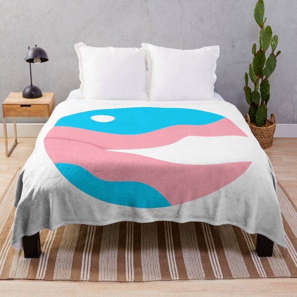 Item preview, Subtle trans flag landscape designed and sold by Allie Rockhill.
