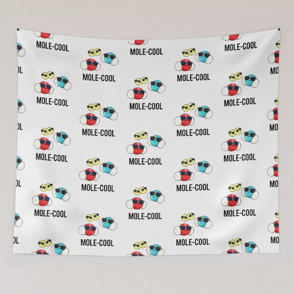 Item preview, Mole-Cool Funny Molecule Puns  designed and sold by punnybone.