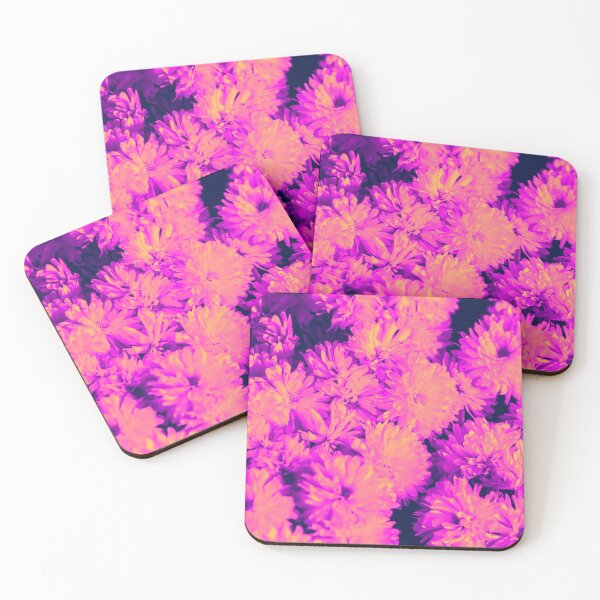 Item preview, Color Trip Flowers in Orange Fuchsia Pink and Purple designed and sold by Trish Dish.