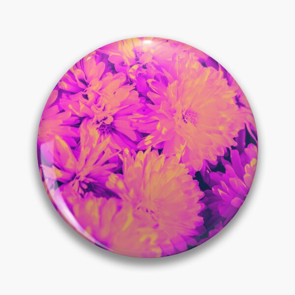 Item preview, Color Trip Flowers in Orange Fuchsia Pink and Purple designed and sold by Trish Dish.