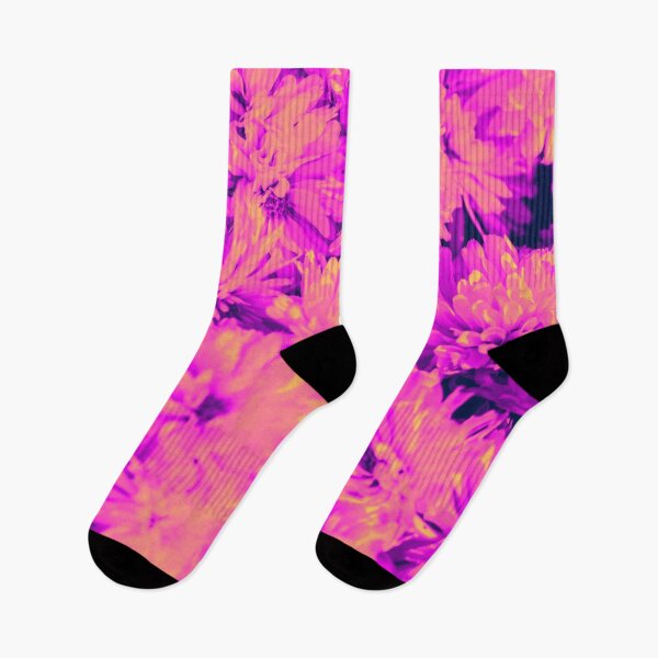 Item preview, Color Trip Flowers in Orange Fuchsia Pink and Purple designed and sold by Trish Dish.