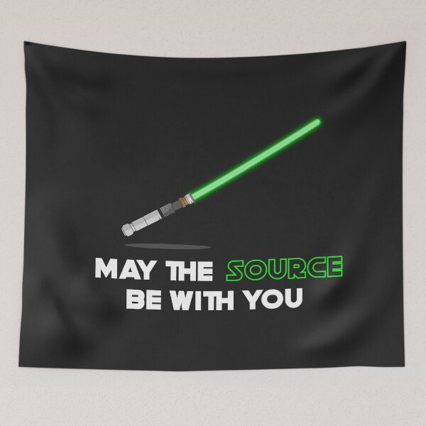 Item preview, May the source be with you designed and sold by Code  Monkeys.