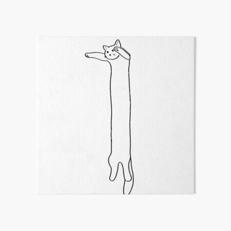 Long Cat Meme Art Print for Sale by lolhammer