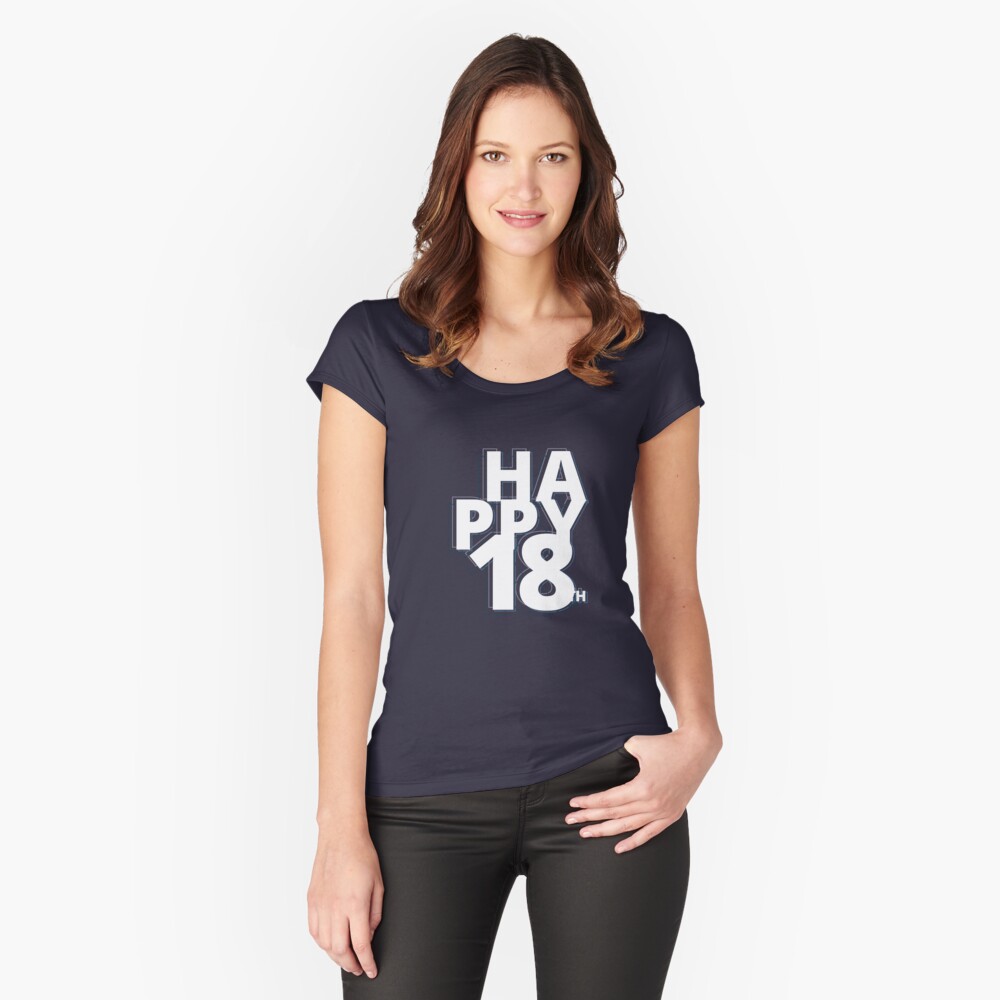 Item preview, Fitted Scoop T-Shirt designed and sold by FunnyNoMark.