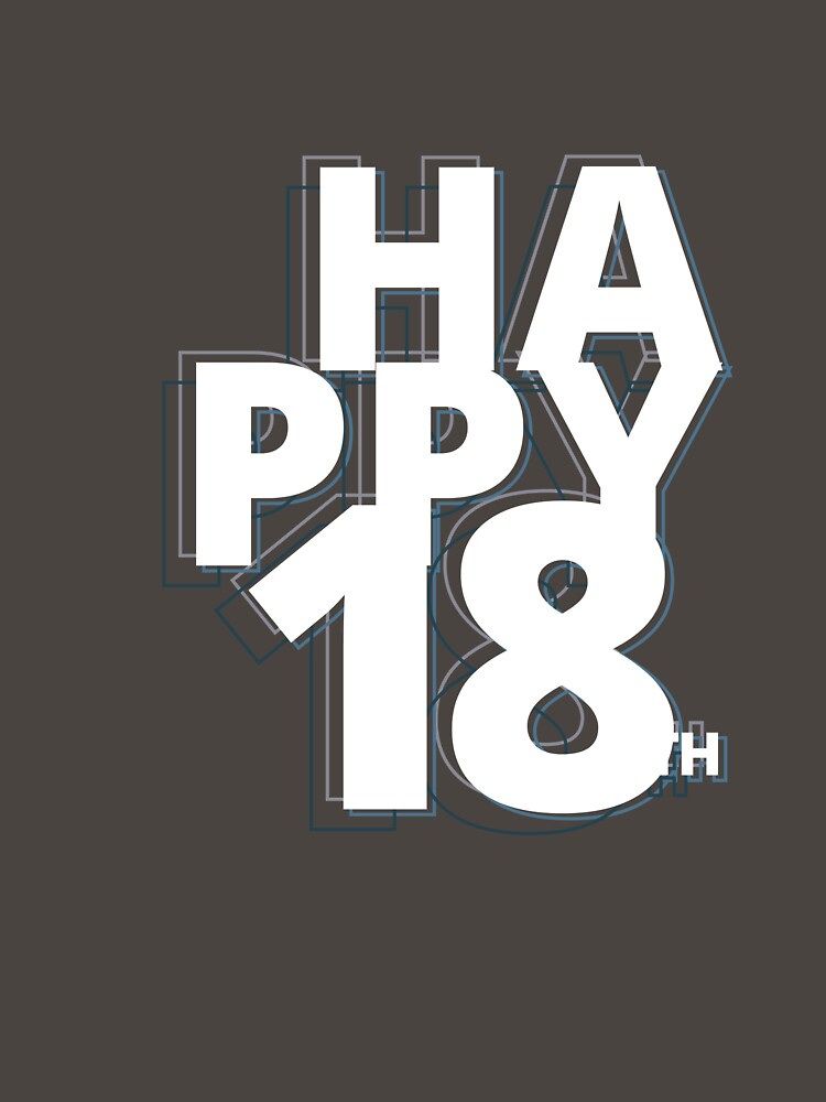 Thumbnail 7 of 7, Classic T-Shirt, Happy 18 years designed and sold by FunnyNoMark.