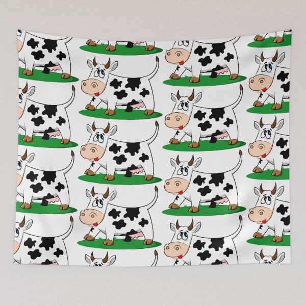 Item preview, Cartoon simple happy cow 12 designed and sold by GeoffBeattie.