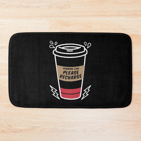 Item preview, Running Low - Please Charge: Coffee Lover's Coffee Cup designed and sold by Happy Puppy Print On Demand.