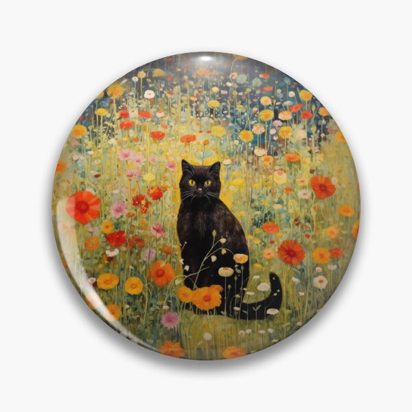 Item preview, Gustav Klimt Style Garden Cat designed and sold by sophiesdesigns53.