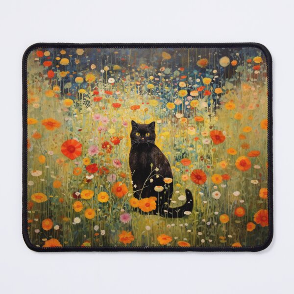 Aperçu de l'œuvre Chat de jardin de style Gustav Klimt créée et vendue par izzy2wonderland.