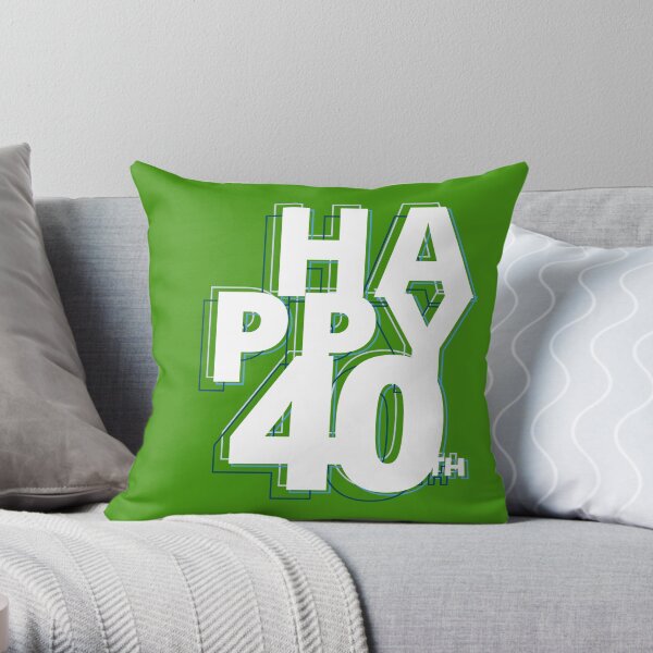 happy 40 years Throw Pillow