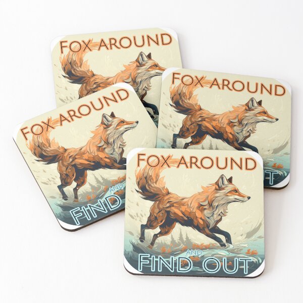 Item preview, Fox around, Find out  designed and sold by cloudpeakwyo.