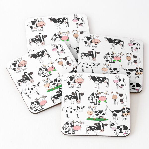 Item preview, Cartoon simple happy cows  designed and sold by GeoffBeattie.
