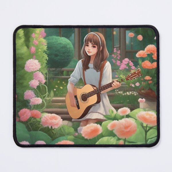 Item preview, GIRL PLAYING GUITAR designed and sold by TrendArt44k.