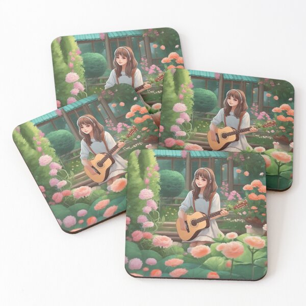 Item preview, GIRL PLAYING GUITAR designed and sold by TrendArt44k.