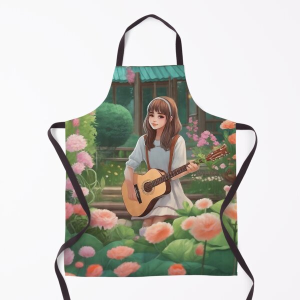 Item preview, GIRL PLAYING GUITAR designed and sold by TrendArt44k.