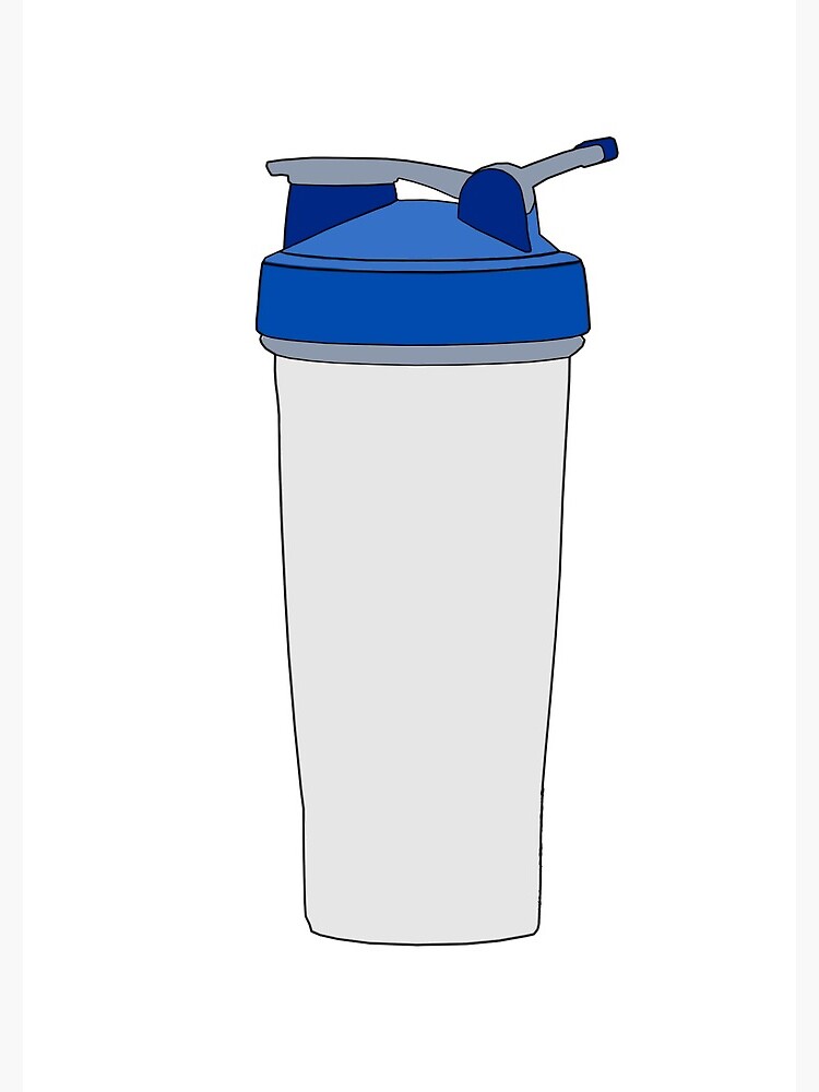 Protein Shaker Cup Illustration Sticker for Sale by BandanaMontana